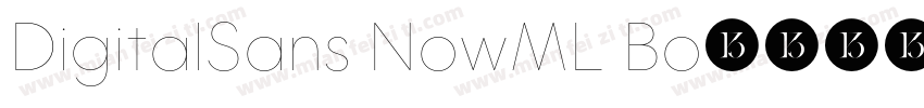 DigitalSans NowML Bo字体转换